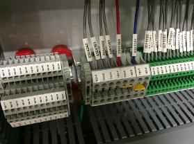 terminals control panel wiring wires labels terminations